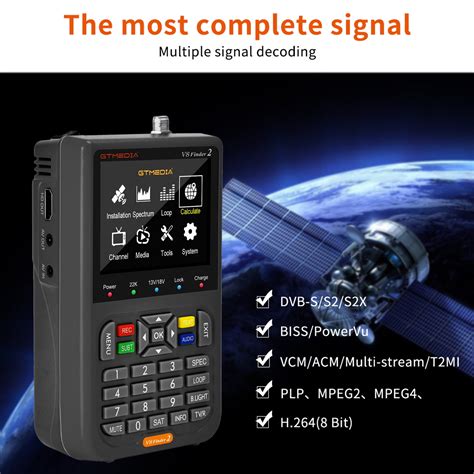 Buy GTMEDIA V8 Finder 2 TV Signal Finder Meter DVB-S//S2X Signal ...
