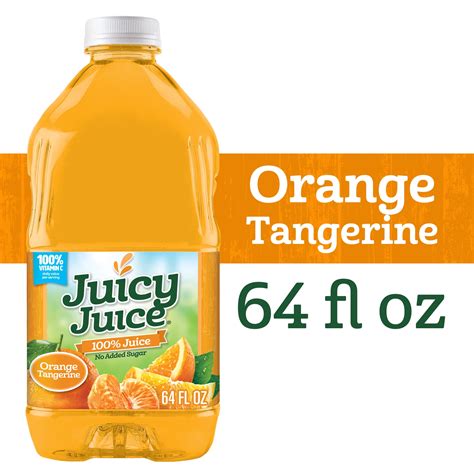 Juicy Juice 100% Juice, Orange Tangerine, 64 FL OZ Bottle - Walmart.com