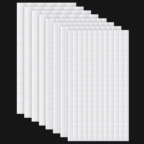 8 Sheets Foam Dots Squares 3D Pop Foam Squares Dual-Adhesive Foam Mount ...