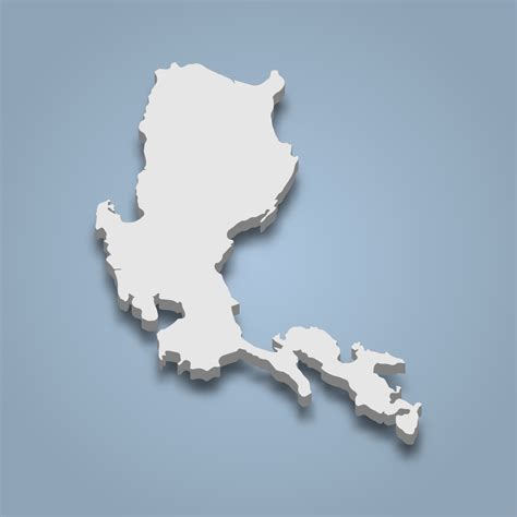 3d isometric map of Luzon is an island in Philippines 8367703 Vector ...