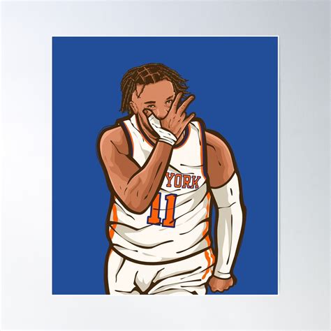 Jalen Brunson Three Point Celebration Poster Wall Art, Modern Wall ...