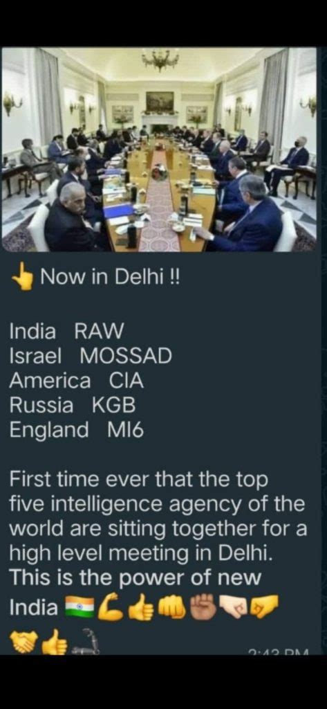 Fact Check: An image of NSA level talks between India and Russia is ...
