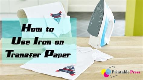 Image result for Iron On Paper Tutorial