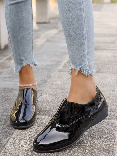 Femmes Chic Vintage Bout Rond Talons Hauts Escarpins enrobé à Enfiler ...