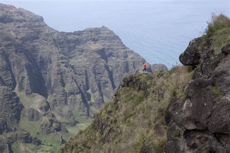 After hiking downhill for over 3 miles, this was the final view on Awa ...