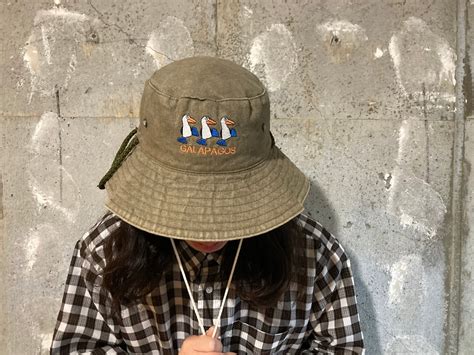 00s souvenir reversible hat 2000年代 バケットハット オリーブ オフホワイト ガラパゴス国立公園 帽子 00 ...