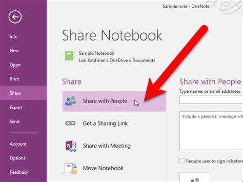 Image result for How to Share a Notebook in OneNote