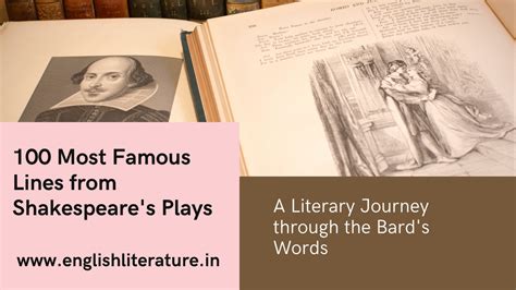 100 Most Famous Lines from Shakespeare's Plays: A Literary Journey ...