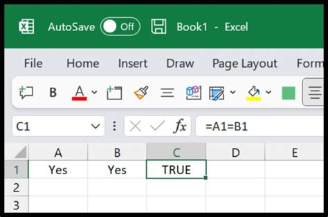 How to Compare Data in Excel Cells 的图像结果