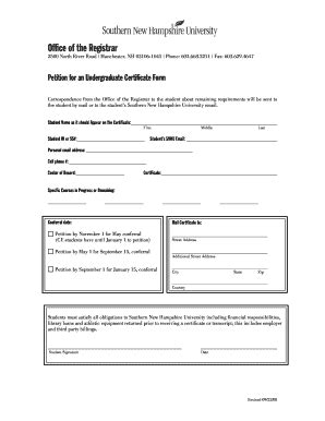 Snhu Transcript - Fill and Sign Printable Template Online