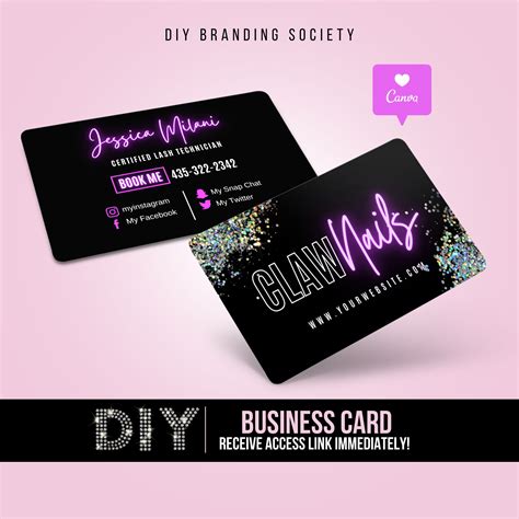 Nail Salon Business Cards 的图像结果