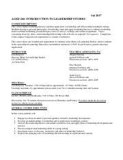 Leadership Course Syllabus 的图像结果