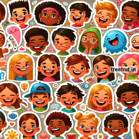 Printable Kids Faces Stickers and 25 Kids Craft Activities for Kids ...