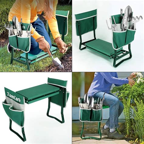 TomCare Garden Kneeler / Seat With Tool Pouches | The Green Head