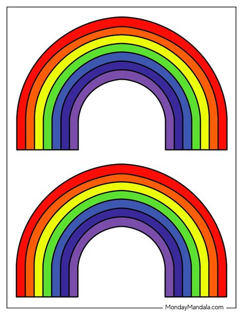 Rainbow Outline Printable at tartylerblog Blog