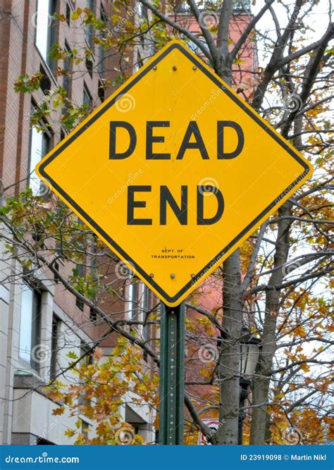 Dead end sign stock photo. Image of street, york, road - 23919098
