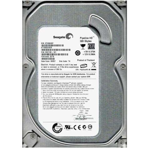 Seagate Pipeline HD (ST3320310CS) 320GB Desktop Internal Hard Disk ...