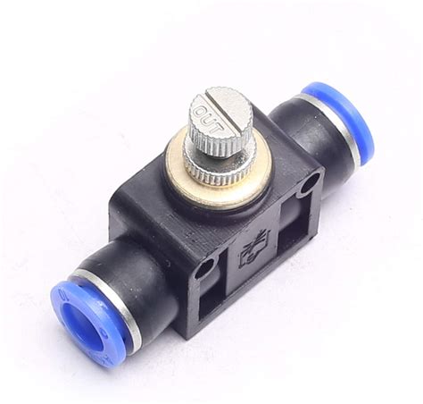 Buy DEVMO Air Flow Speed Control Valve Tube Hose Pipe Connector Joiner ...