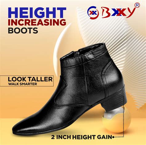 Bxxy Height Increasing Formal Ankle Zipper Boots – BxxyShoes