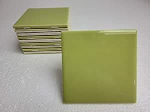 Key Lime Green Ceramic Tile 4 in Daltile Color Q098 Subway Square 10 ...