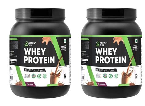Green Sun 100% Whey Protein Powder 500g (Chocolate Flavor) | Imported ...