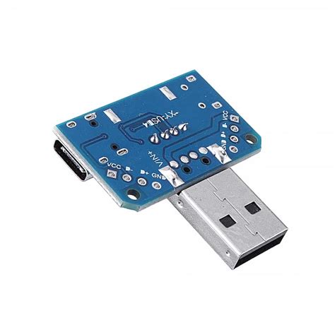 4 in 1 USB Adapter Board Male to Female Micro Type-C 4P 2.54mm USB4 ...