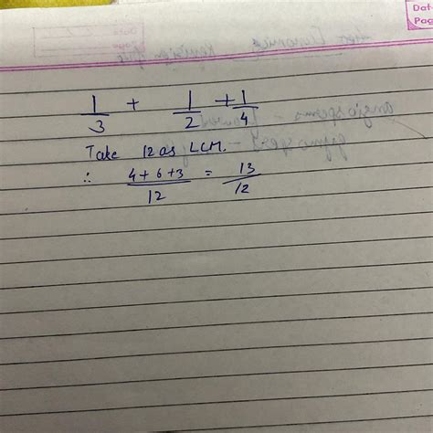 [tex] \frac{1}{3} + \frac{1}{2} + \frac{1}{4} = .......[/tex]plz give ...
