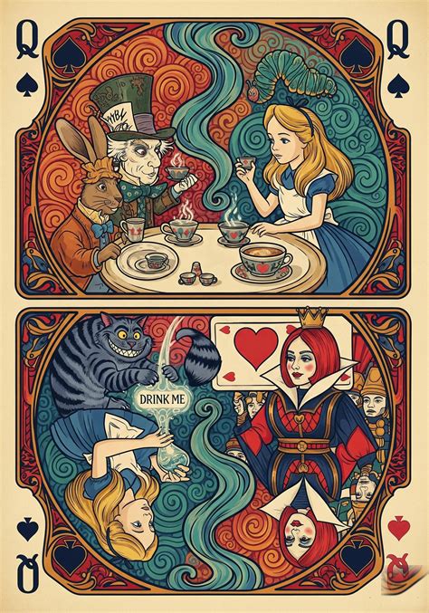 Magical Alice in Wonderland Art Print | Whimsical Storybook Illustr ...