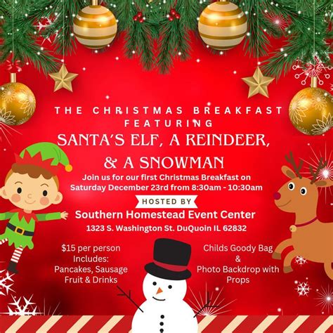 Christmas Breakfast , Southern Homestead Event Center, Du Quoin ...
