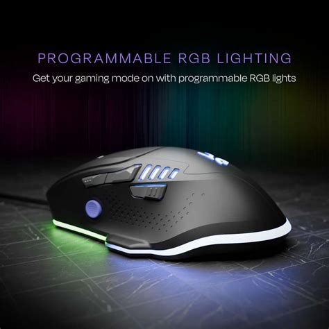 Kreo Hawk Wired Gaming Mouse, Pixart Sensor, RGB Mouse, Adjustable DPI ...