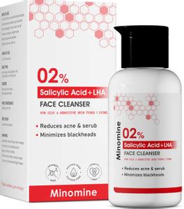 Minomine 2% Salicylic Acid Cleanser | Reduces Acne & Serub, Minimizes ...