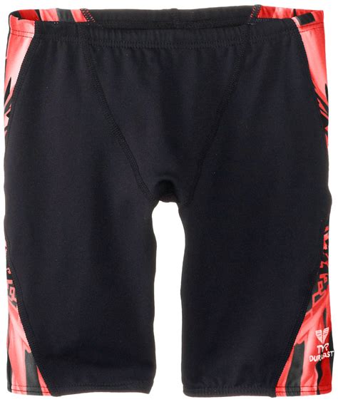Buy TYR Sport Boy's Atlas Blade Splice Jammer Swimsuit (Red, Size 24 ...