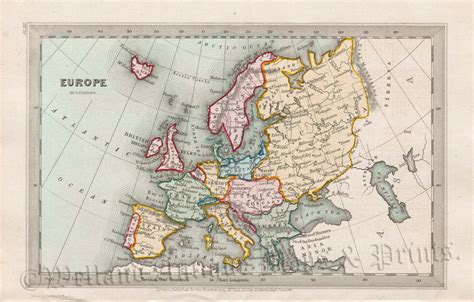 'EUROPE' by T. Starling c.1830 - Welland Antique Maps