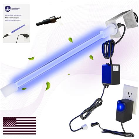 Snapklik.com : BioShieldUV 18W No Drill Magnetic HVAC UV Light Air Treatment System Powered By ...