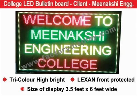 LED Message Display Boards - LED Hourly Production Display Board ...