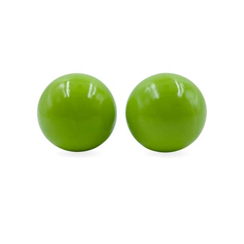 Buy Wooden Green Opposite Textured Balls for Kids| Pereyan