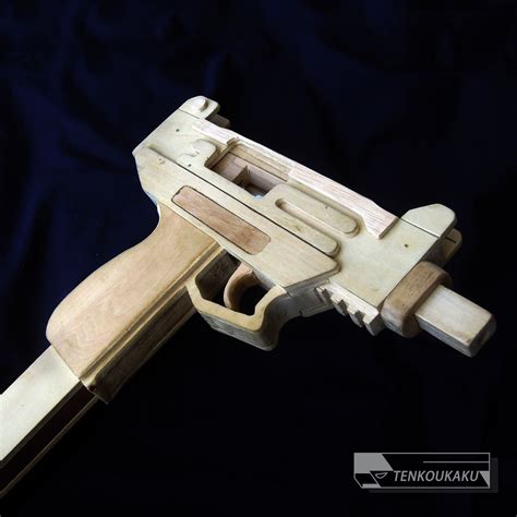 Blowback Rubber Band Machine Gun with Ejection Function・micro UZI type ...