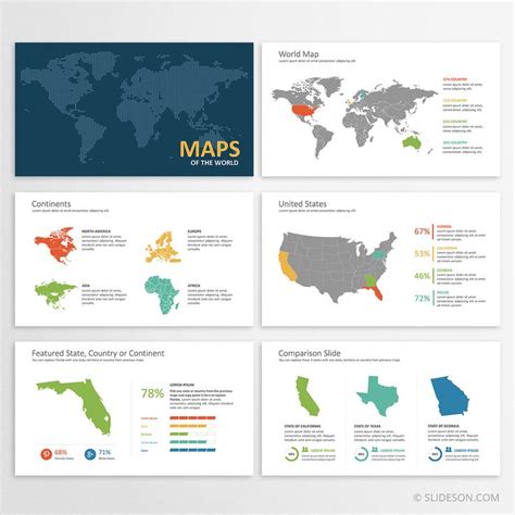 3D World Map PowerPoint Slides 的图像结果