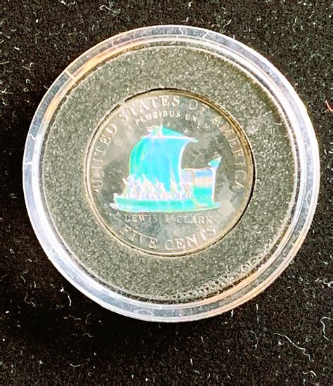 2004 PROOF LEWIS & CLARK COMMEMORATIVE JEFFERSON NICKEL COIN, IN CASE ...