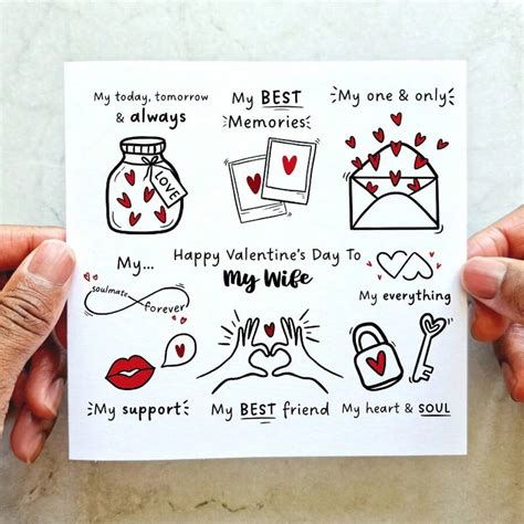 Valentinstag Karten, Geschenkkarten für Ehefrauen, erste Valentinstag ...