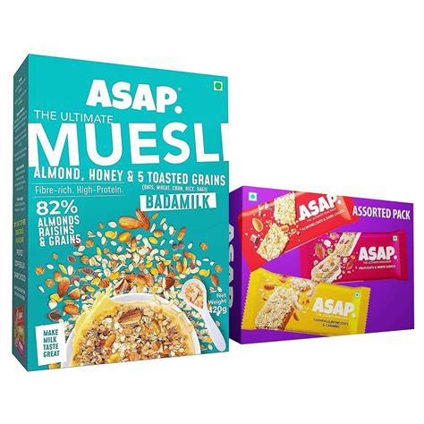 ASAP Wholegrain Muesli Badam Milk, Almonds, Raisins & Toasted Grains ...