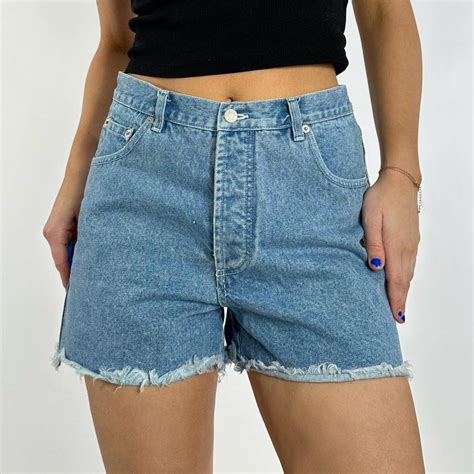 Women's Blue Shorts | Depop