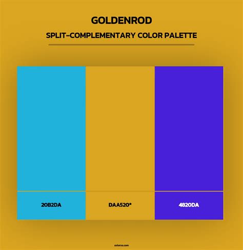 Goldenrod color palettes - colorxs.com