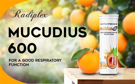 Radiplex Mucidus N-Acetylcysteine 600mg Effervescent Tablets