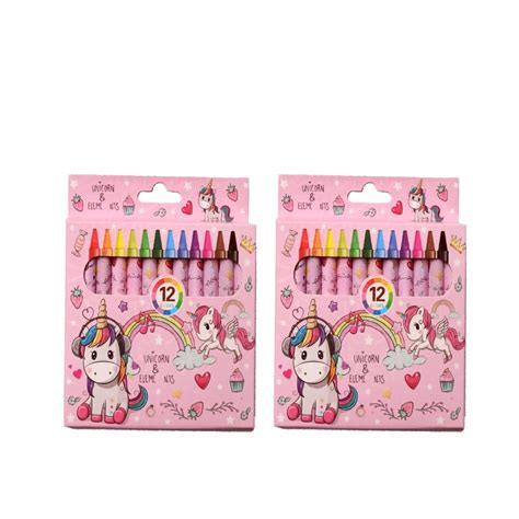 EXTRAPOSH Unicorn Crayons For Kids Extra Long Smooth Coloring ...