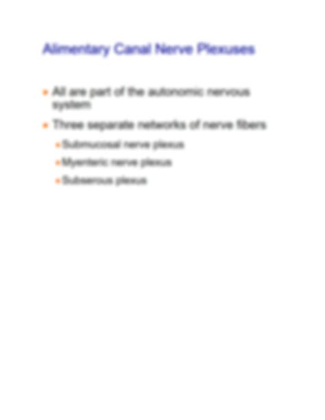 SOLUTION: Layers of alimentary canal organs the digestive system 1 study guide lecture 22 ...