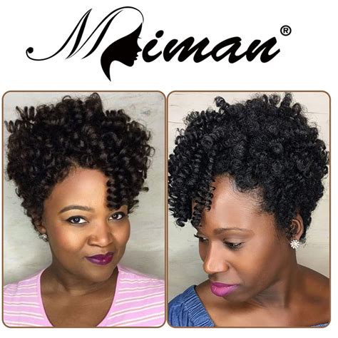 Buy Miman 5Packs 10 Inch Short Crochet Hair Braiding Hair Bounce Carrie ...