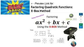 Image result for X Box Method for Math
