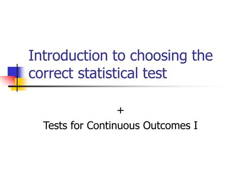 Image result for Introduction to Statistical Test