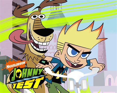Download Johnny Test with Dukey and the Sisters Wallpaper | Wallpapers.com